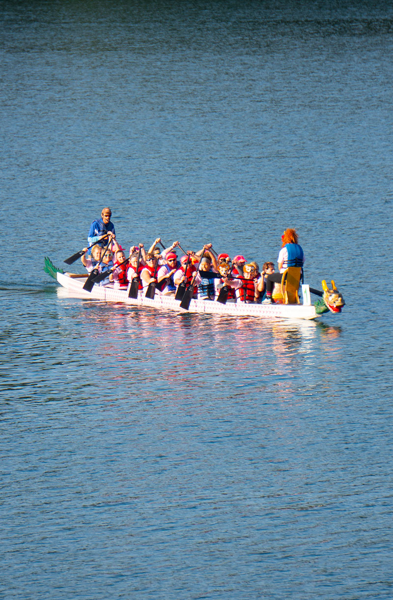 Lake James Dragon Boat On The Water